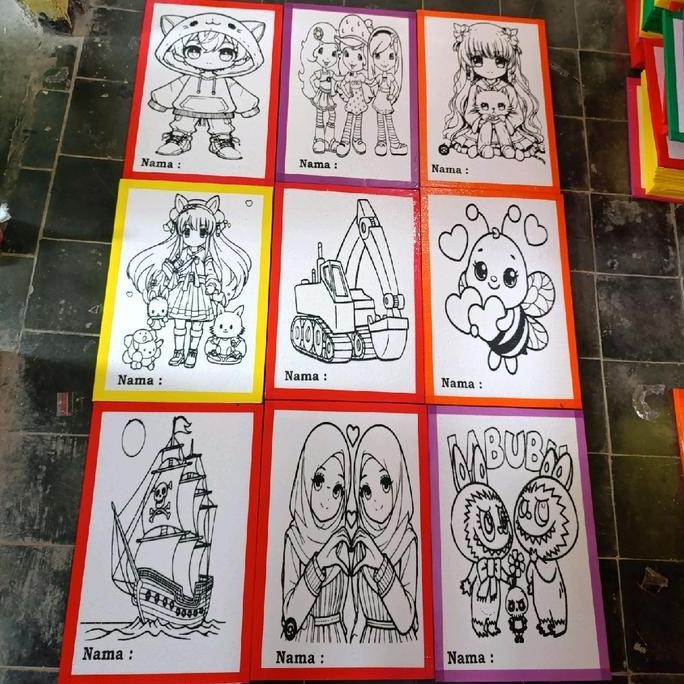 

ready !!! Grosir Sterofoam Lukis Mewarnai 33*50 paket 40 pcs