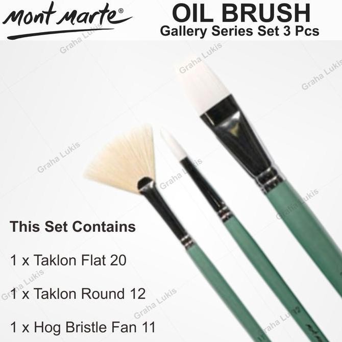 

ready !!! KUAS CAT MINYAK MONT MARTE SET 3 BMHS0023