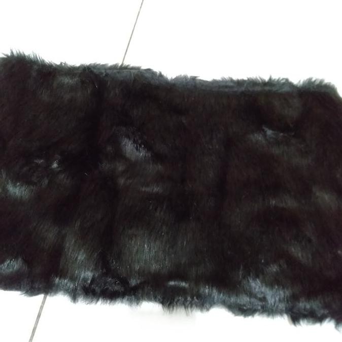 ready Selendang Bulu Pesta Hitam Bolero Bulu Hitam