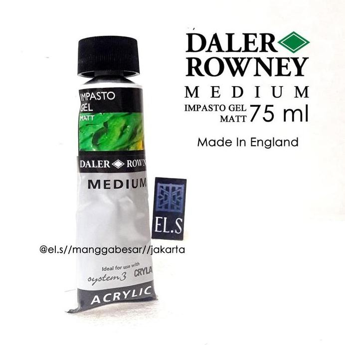 

ready !!! Daler Rowney Medium Impasto Gel Matt