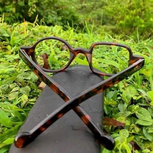 ready Kacamata kotak bulat photocromic Minus Plus cylinder antiradiasi