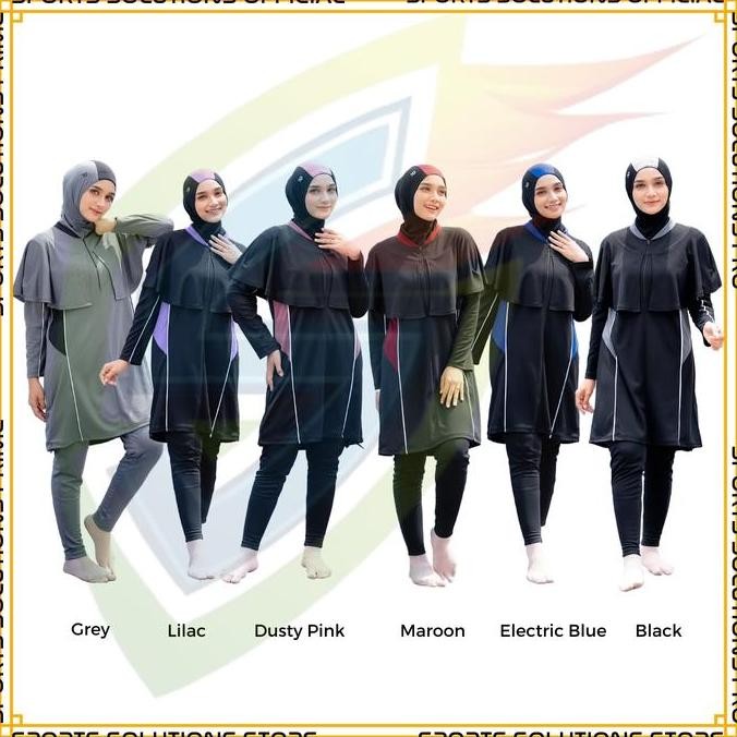 ''Terlaris" Rocella Swimwear Elnara Baju Renang Muslimah Premium, Baju Renang Wanita, Swimsuit Wanit