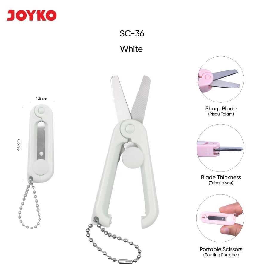 

Gd-324 Pl30 Oh34 Joyko Gunting Portable Mini Sc-36 Original (1 Pcs) / Gunting Lipat Portable Scissors Joyko Sc-36 Per Pcs Premium Original