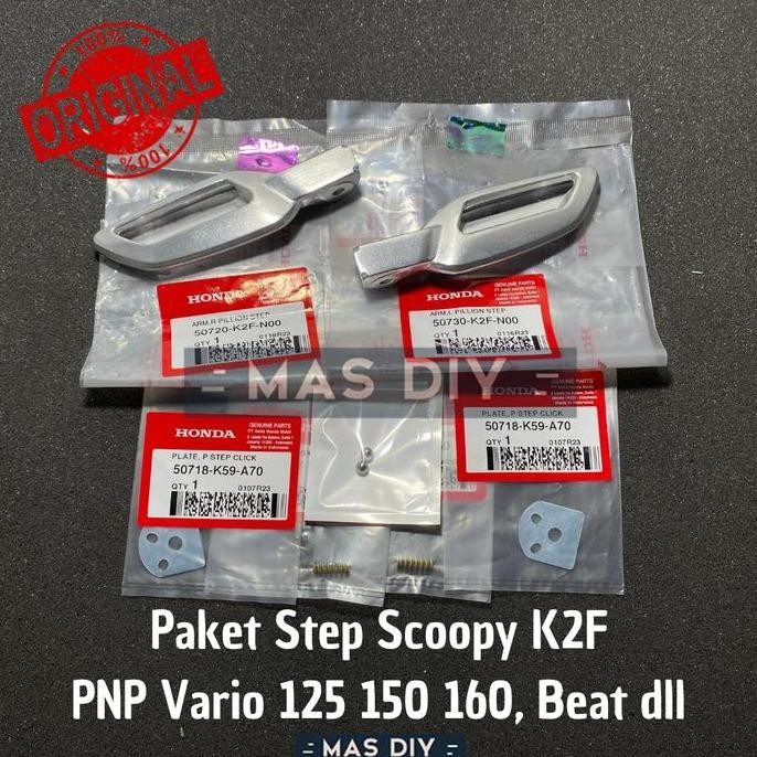 Footstep Step Scoopy New K2F Satu Set Ori AHM PNP Vario 125 150 dll MURAH