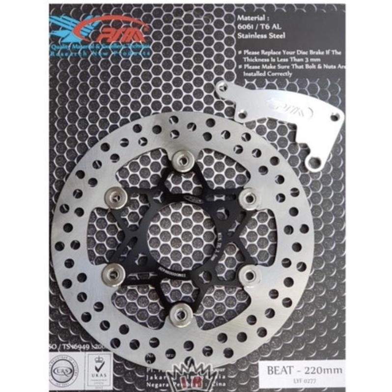 Piringan Cakram PSM Beat 220mm Bulat