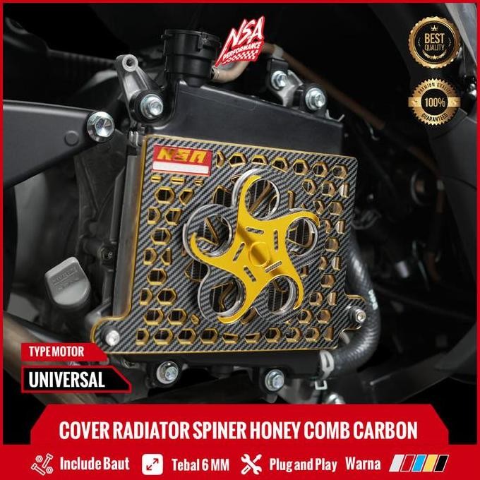 Cover Radiator Carbon Vario 125-150, Pcx 150, Adv 150 Honeycomb Spiner Carbon Series Akrilik Aksesor