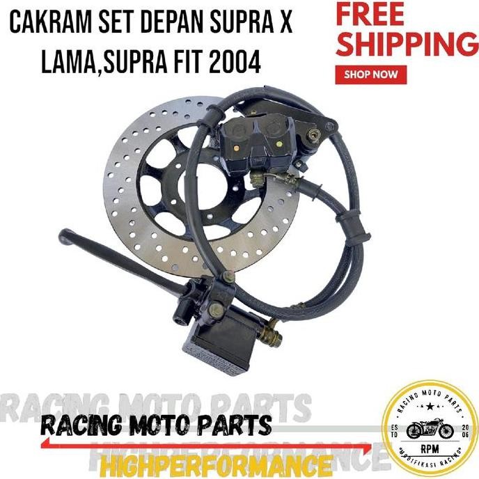Cakram set depan Supra x - Supra fit 2004 Lubang 5 Komplit Kampas rem depan Kualitas Bagus