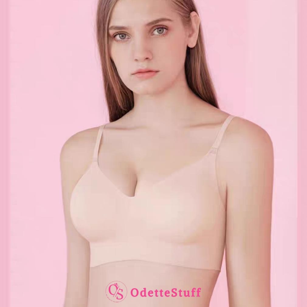 ODETTE STUFF Seamless Push Up Bra BH Tanpa Kawat Pengangkat Payudara Busa Tebal 3cm