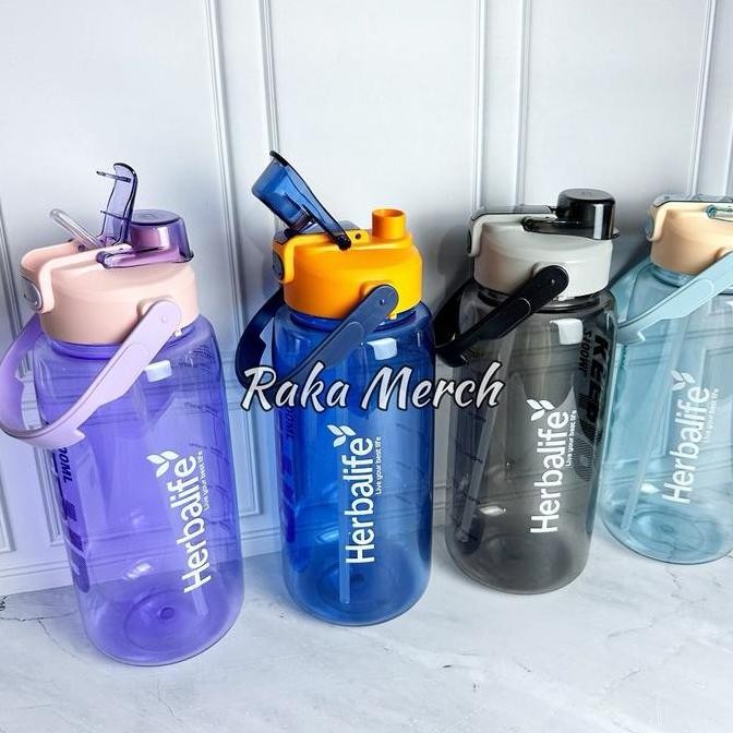 Botol Minum Herbalife 2 Liter Dengan Sedotan Bpa Free Best