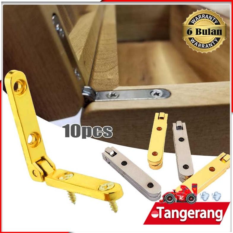 ''Terlaris" 10Pcs Engsel Kotak Perhiasan Engsel Mini 30X30Mm 90 Derajat Kantong Engsel Kotak Kayu Mu