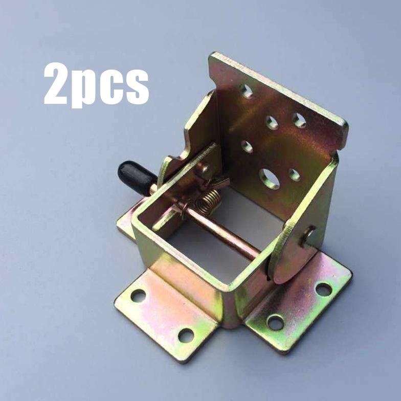 ''Terlaris" 2Pcs Braket Engsel Kaki Meja Lipat Engsel Siku Kaki Meja Lipat Bracket Siku Tekan 90 Der