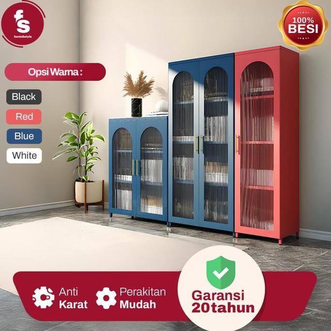 Spesial Lemari Hias Pintu Kaca - Lemari Pajangan - Lemari 1 Pintu