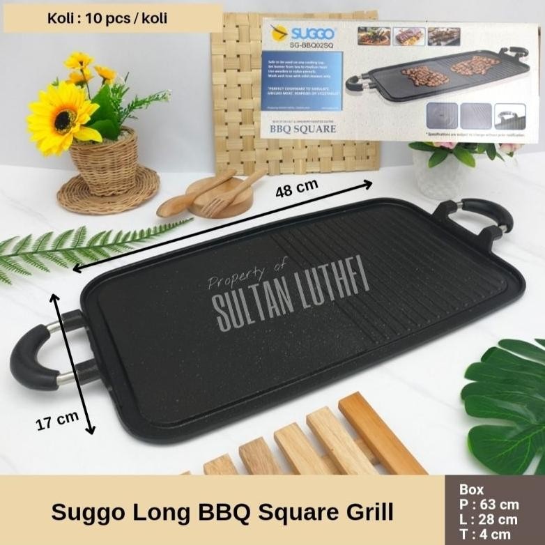 Suggo Long BBQ Square Grill / panggangan panjang suggo