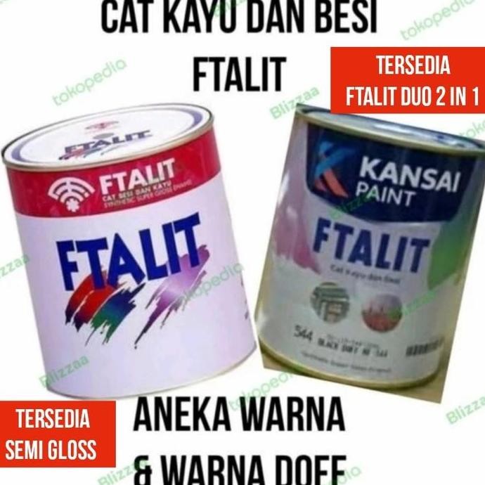 

Terbaru Cat Minyak Kayu Dan Besi Ftalit 1Kg Aneka Warna Gloss Warna Doff Warna Semi Gloss Kansai Paint 1Kg