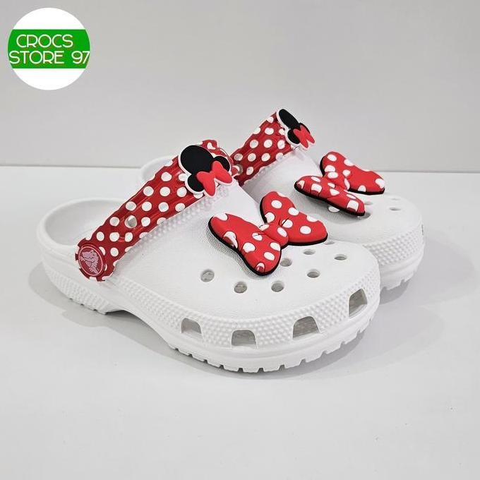 Tersedia Crocs Anak / Sendal Crocs / Sepatu Sendal Crocs Classic Disney Minnie Clog / Sendal Crocs A