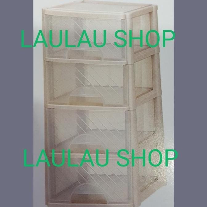 Spesial Laci Pressa Susun 4 Large A4 F4 Merk Asvita Box Rak Container Plastik