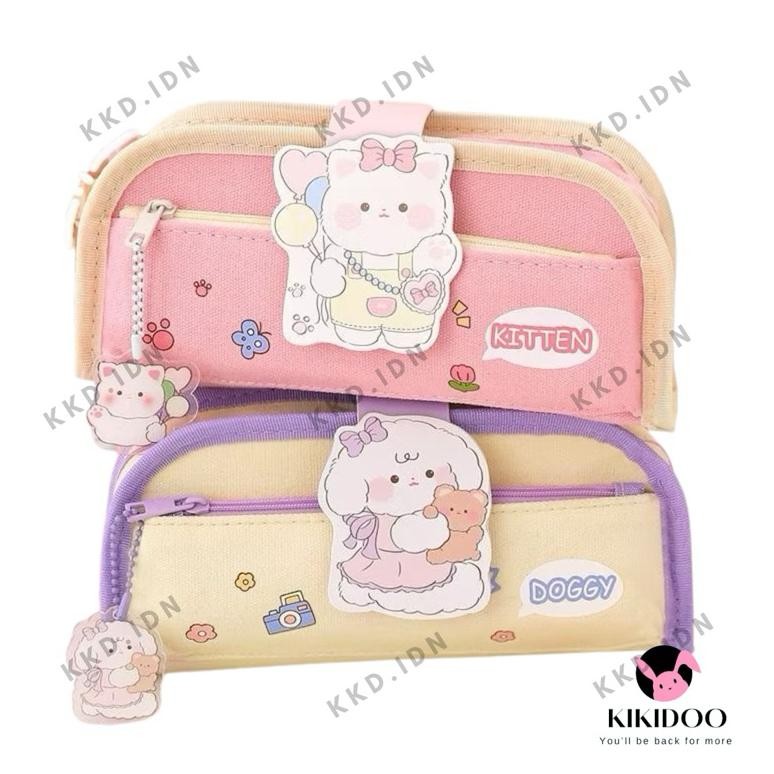 

TERMURAH KKD Kotak Pensil 3D Kain Kapasitas Besar Aeathetic Kawaii Pensil Case Lucu Anak Sekolah Siap kirim