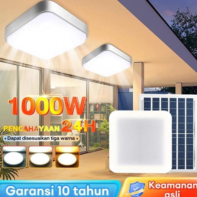 

Garansi 10 tahunSuper murah !!Lampu plafon Solar ceiling lampu Lampu tenaga surya Kualitas tinggi Lampu ruangan Lampu led plafon 1000W 800W Lampu taman tenaga matahari Lampu plafon minimalis Daya 24 jam terus menerus 3 Penyesuaian cahaya warna