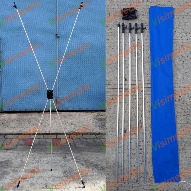 

Xbanner Alumunium Adjustable 60x160 | Standing Banner | Umbul-umb