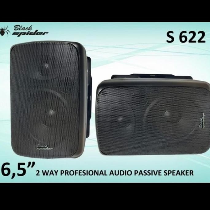 Speaker Pasif Black Spider S 622 6.5 Inch Sepasang Blackspider S622 New Stok
