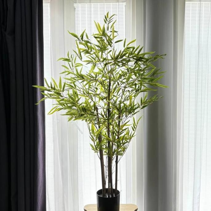 

Pohon Bambu PREMIUM 1.2m TERMASUK POT Tanaman Artificial Bamboo Tree