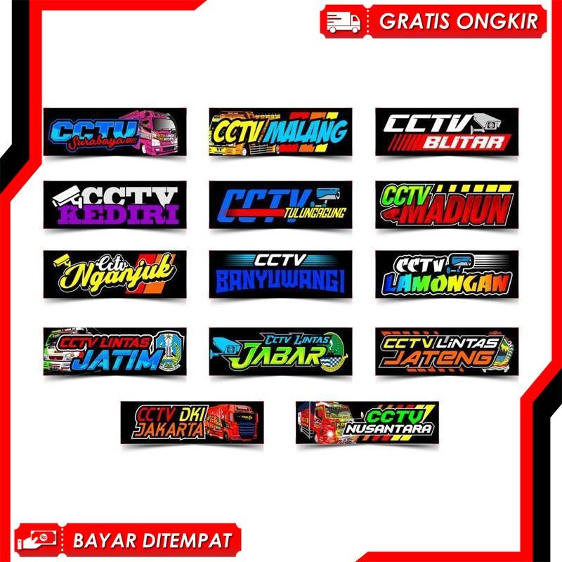 

[Termurah] Sale Stiker Truk / Stiker Cctv / Stiker Sodrek - Pack Isi 14 Stiker Katun Cotton Combed 30S Fashion Distro Premium Ed44