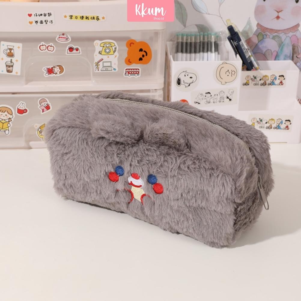 

Diskon Tempat Pensil Bulu Soft Cute/ Tas Pensil Kosmetik/ Pouch Makeup Kecil Diskon