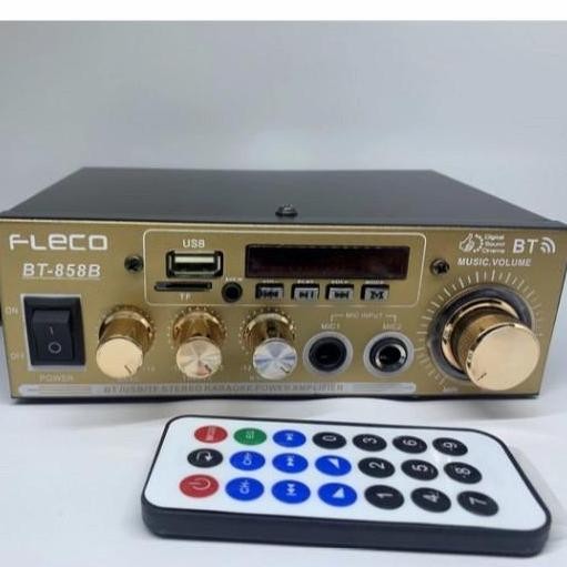 Power Amplifier Fleco Bt-858B - Apmlifier Bluetooth Fleco 858B New Stok