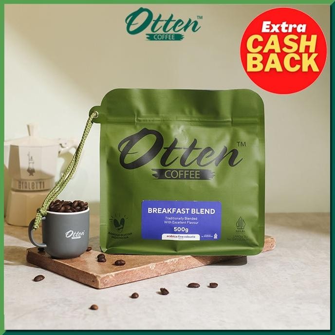 

NEW!!! Kopi Breakfast Blend - 500gr - Commercial Blend - Bubuk Kopi Otten Coffee