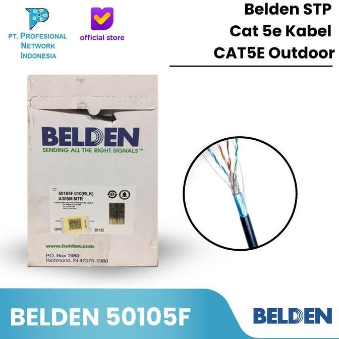 Kabel Lan Stp 50105F Outdoor Cat 5E Belden / Belden Stp Cat5 / Cat 5E New Stok