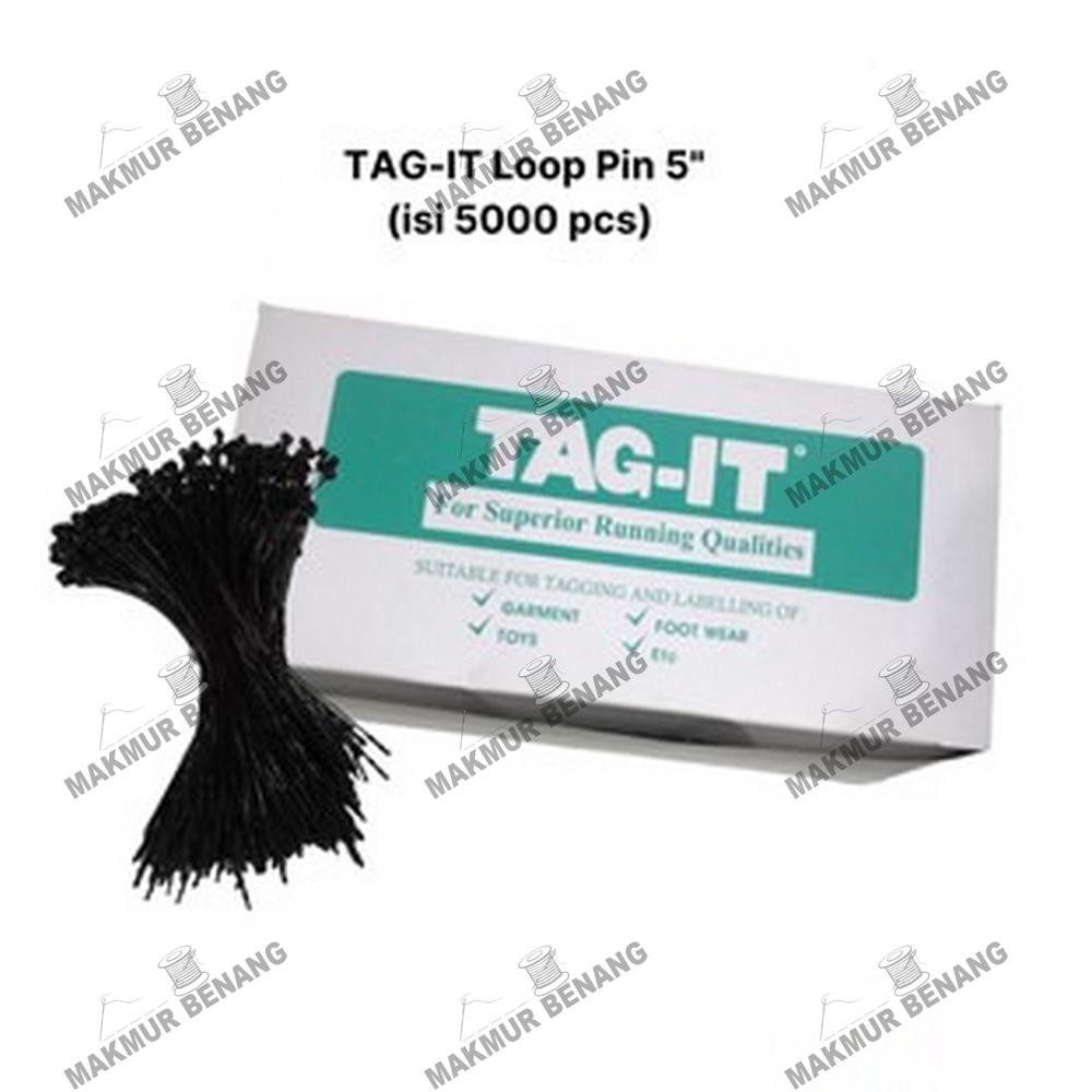 

LOOP PIN MERK TAG IT 5000PCS 5 INCH WARNA HITAM,PUTIH PERBOX