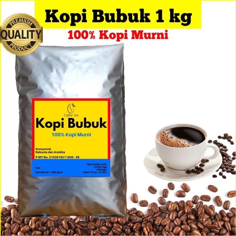 

NEW!!! KOPI BUBUK Asli 1kg CoffeeSae Murni tanpa Campuran Kopi Warkop