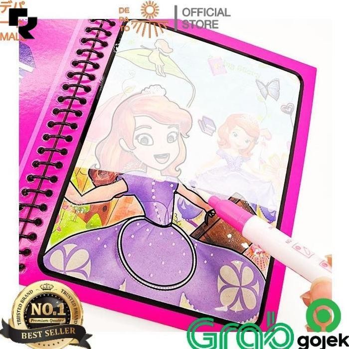 

Promo Best Seller Dpt Buku Edukasi Anak Mewarnai Pen Air Isi Ulang Magic Water Drawing Book Reusable