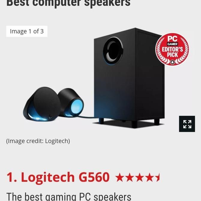 Logitech G560 Best Pc Gaming Speaker Rgb Lightsync Explosive Subwoofer New Stok