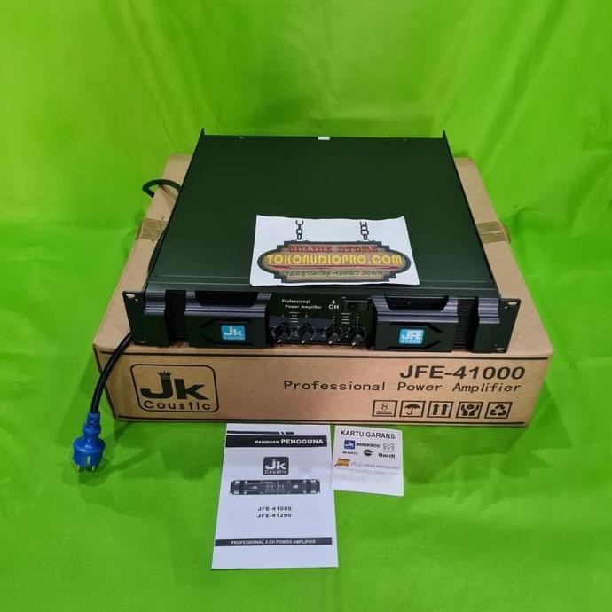 Jk Coustic Jfe-41000 4-Ch Power Amplifier Jk Coustic Jfe41000 New Stok