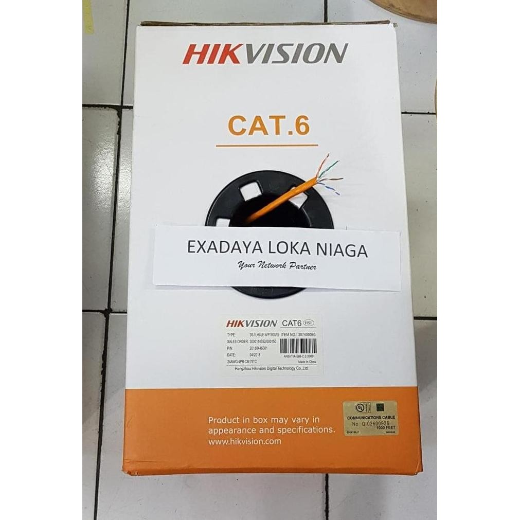 Hikvision Kabel Utp Cat6 / Cat.6 Orange New Stok