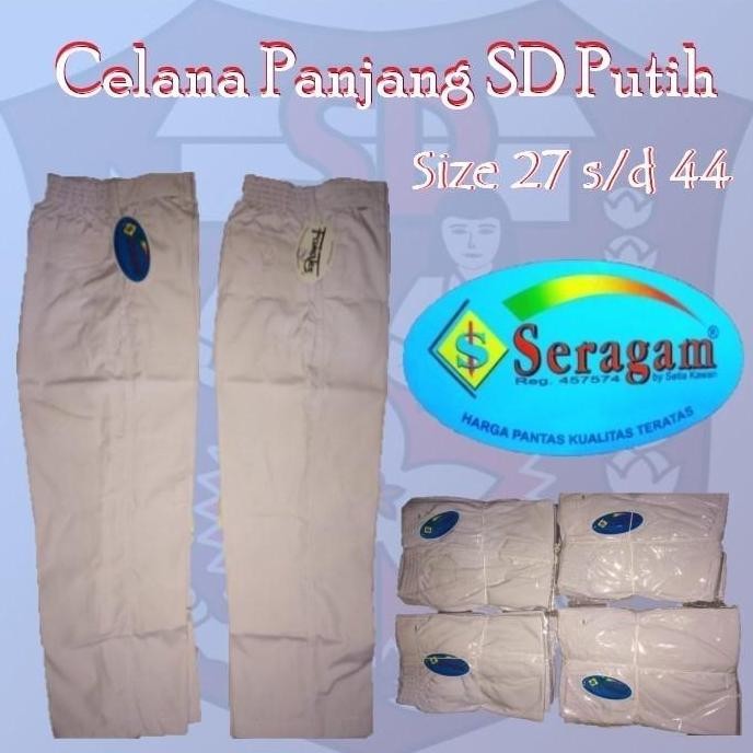 Tersedia Celana Seragam Sekolah Panjang Karet SD SMP (MERK SERAGAM DAN BULOVA)