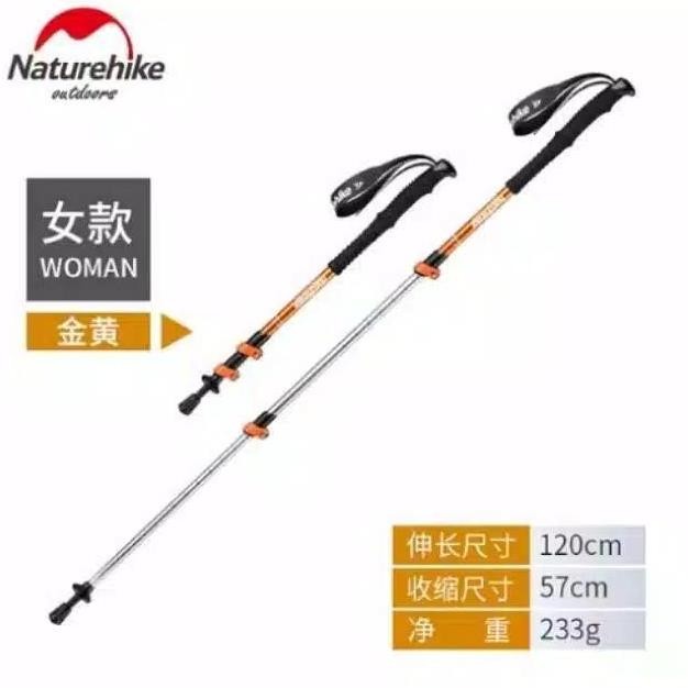 Treking Pole Naturhike Nh17D001-Z Tongkat Gunung
