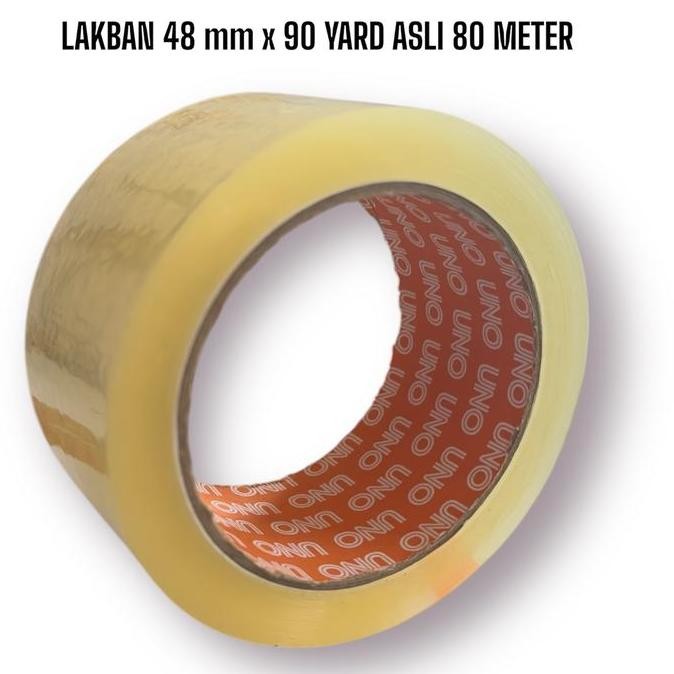 

Termurah Per Slop (Isi 6 Pcs) Lakban Bening / Lakban Coklat Merk Uno 48 Mm X 90 Yard Murah Lengket