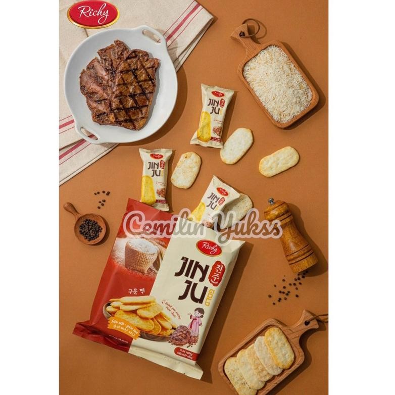

PJ Richy Jinju Rice Crackers 134,4g Honey Rice Crackers BBQ Pink Seasalt Rice Crackers Vietnam