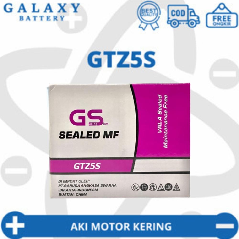 Aki Motor Vixion (old) / New Scorpio Z GTZ5S MF Accu Kering