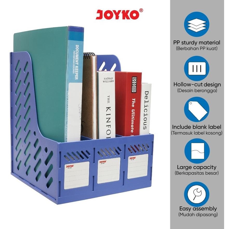 

Box File Keranjang Plastik Rakit 3 Susun Joyko BOF-3BE Blue