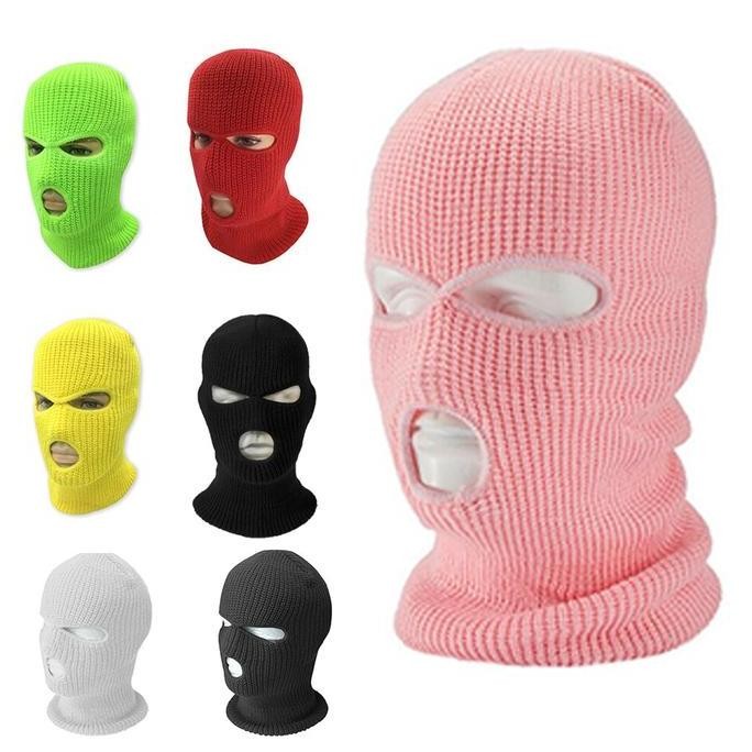 Balaclava Ski Mask Face Mask Winter Cap 3 Hole Balaclava MURAH