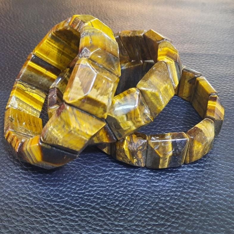 Grosir Gelang Original Tiger Eye Kotak 20x20mm AST