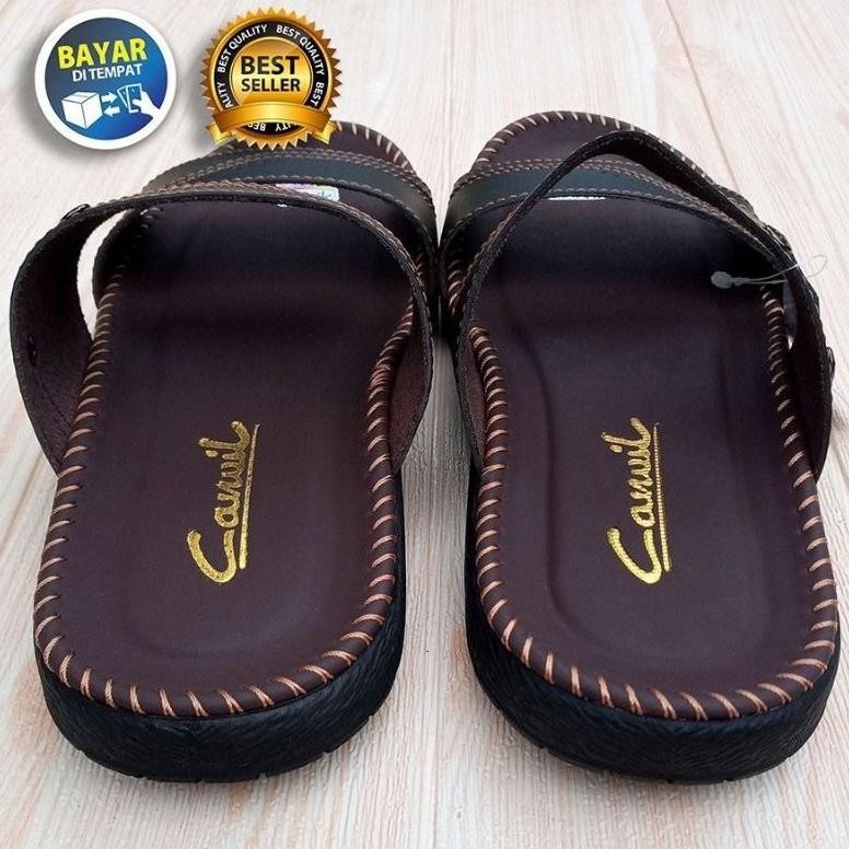 Sale Sandal Pria Jepit Kulit Sendal Japit Casual Slop Selop Slip On Beli 1 Gratis 1 Free Box R-77