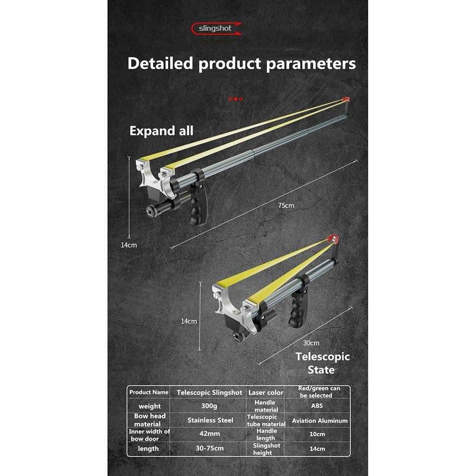 Ketapel Laser Catapult Resin Laser Tactical Telescopic Hunting Alat Berburu - Sling Shot Catapult
