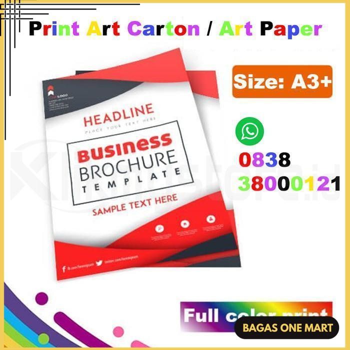 

PRINT ART CARTON PAPER A3+ CETAK FULL COLOR 1 2 SISI DIGITAL HIGH RESOLUTION BEST QUALITY !!