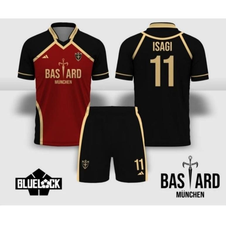 (Terbaru) Jersey anime Blue Lock Bastard Munchen (Terlaris)
