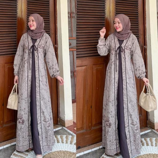 Tersedia Joley Cloth - Alia Dress Abaya Simple Lionel Richie Gamis Bridesmaids Wanita Motif Printing