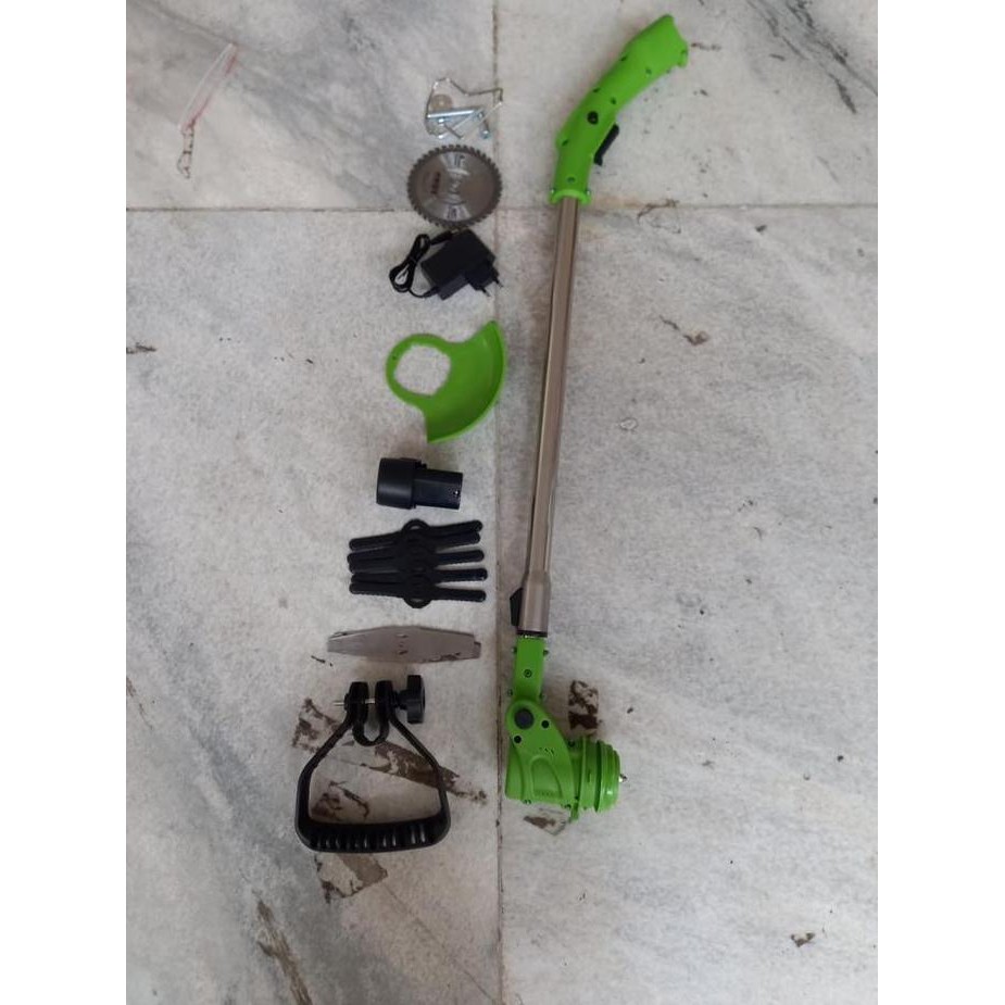 MAXPUMP Potong-rumput12v Mesin Pemangkas  Rumput Portabel Tanpa Kabel ALAT PEMANGKAS Free Sperpart m